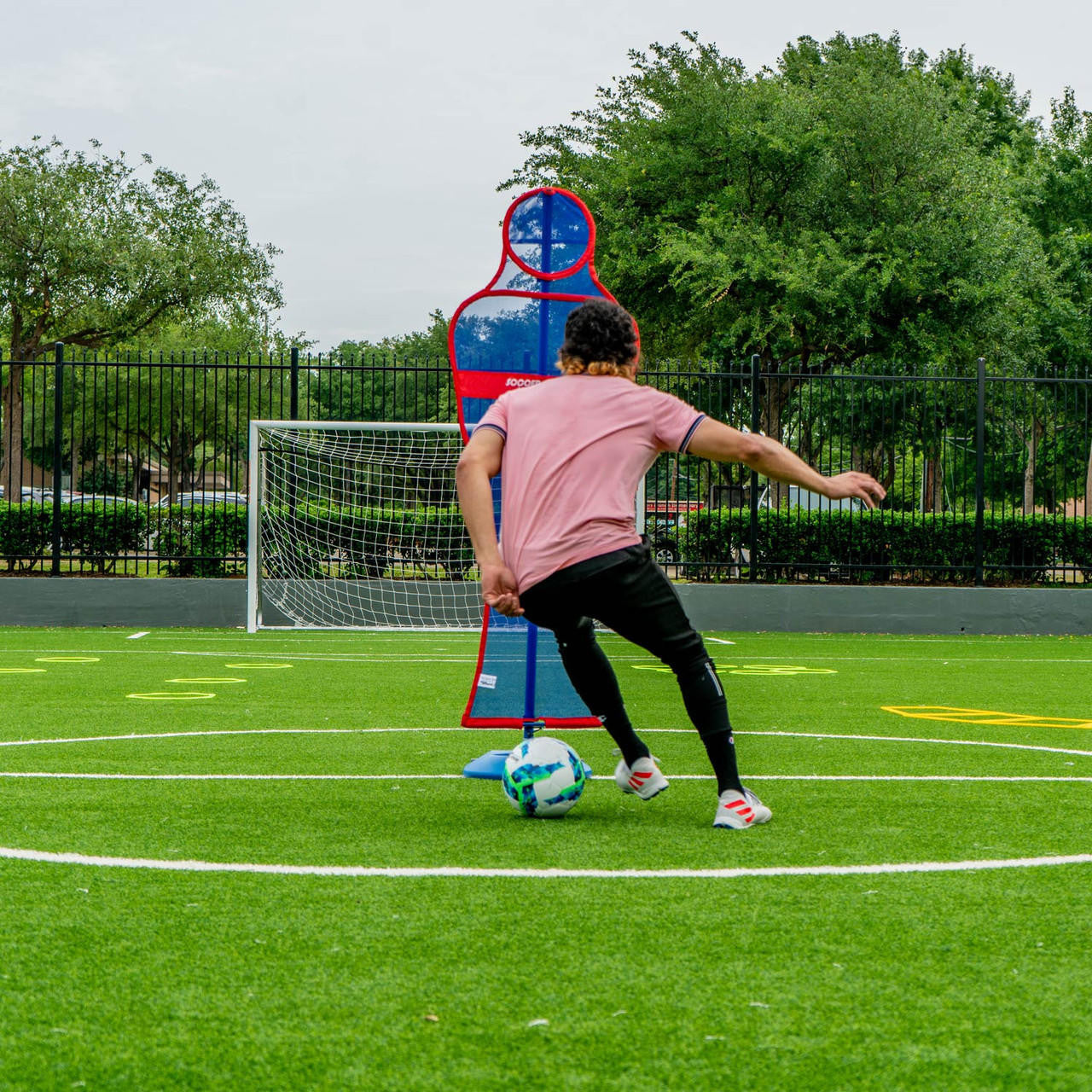 Maniquí de césped artificial para pared de fútbol de Soccer Innovations