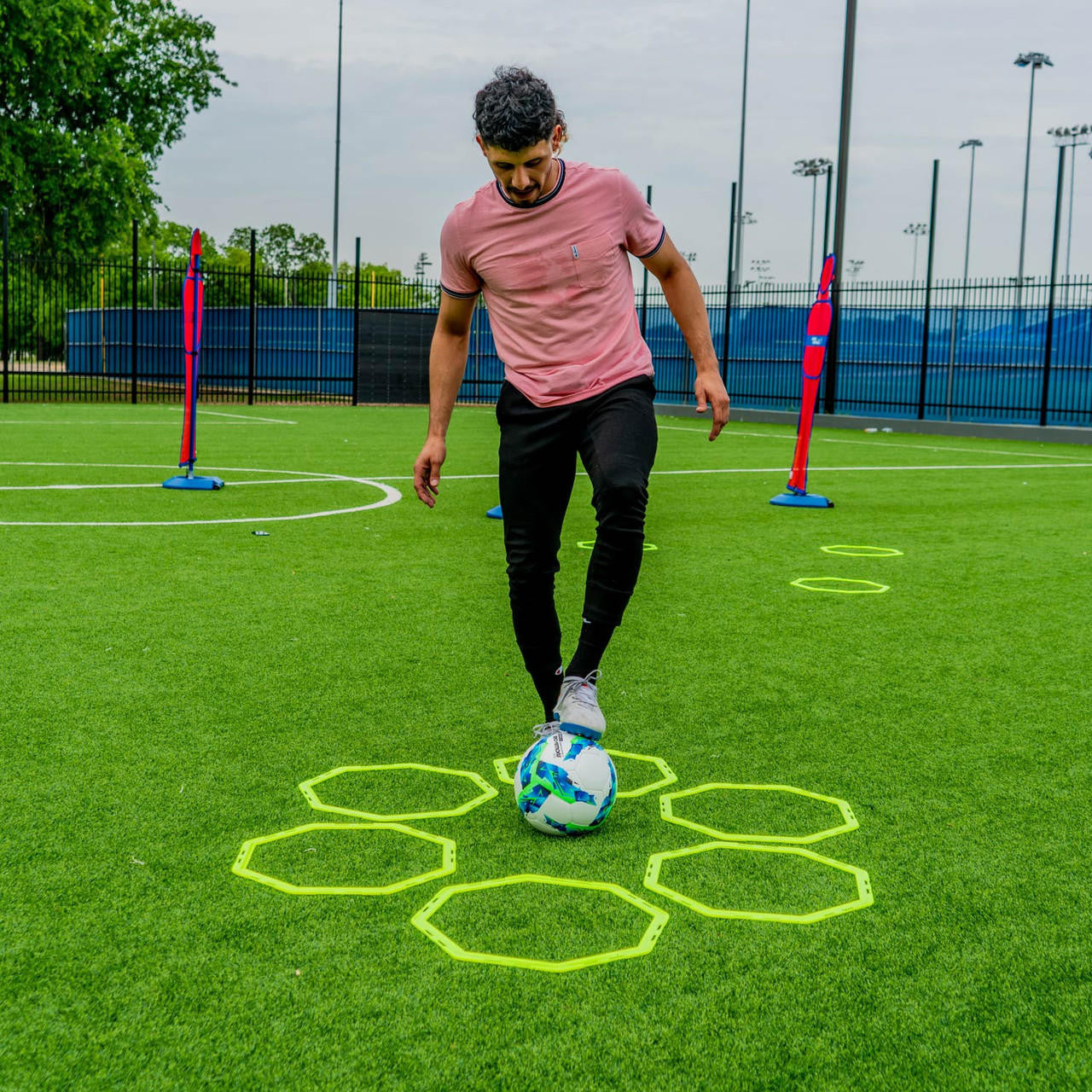 Aros octogonales de agilidad de Soccer Innovations