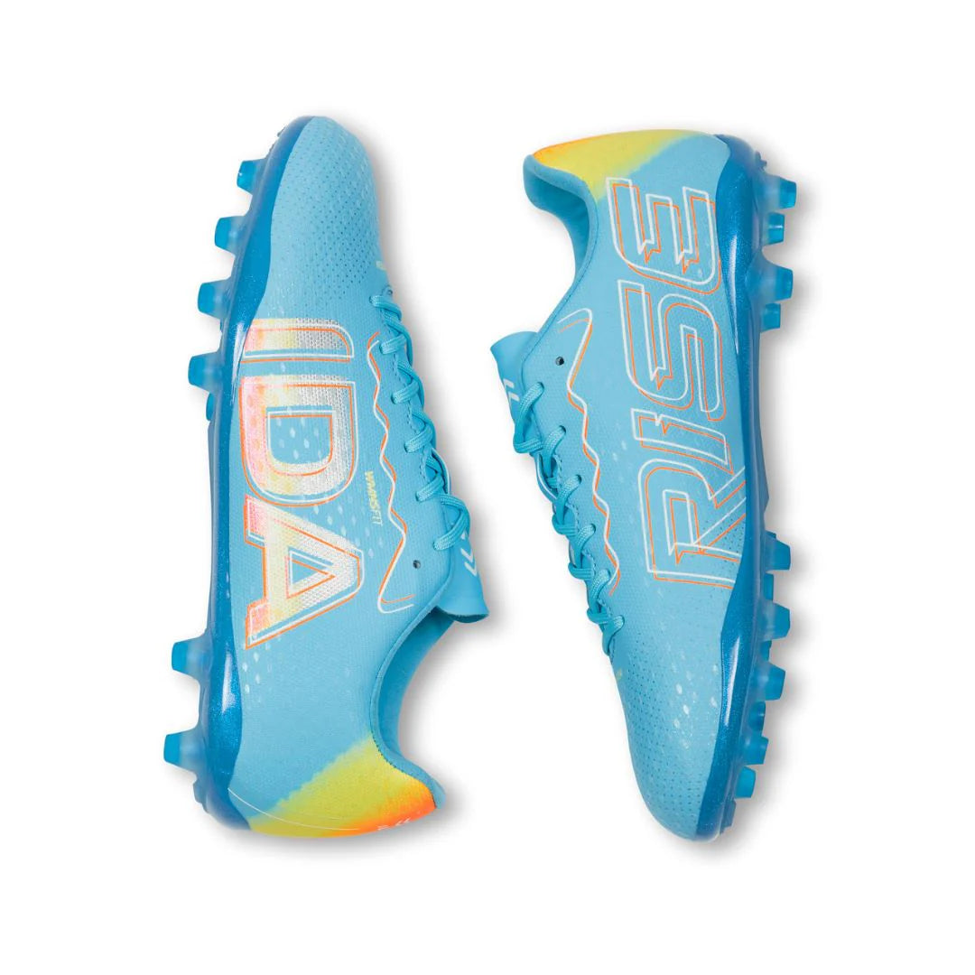 Botas de fútbol IDA Rise Club para mujer FG/AG (azul amanecer)