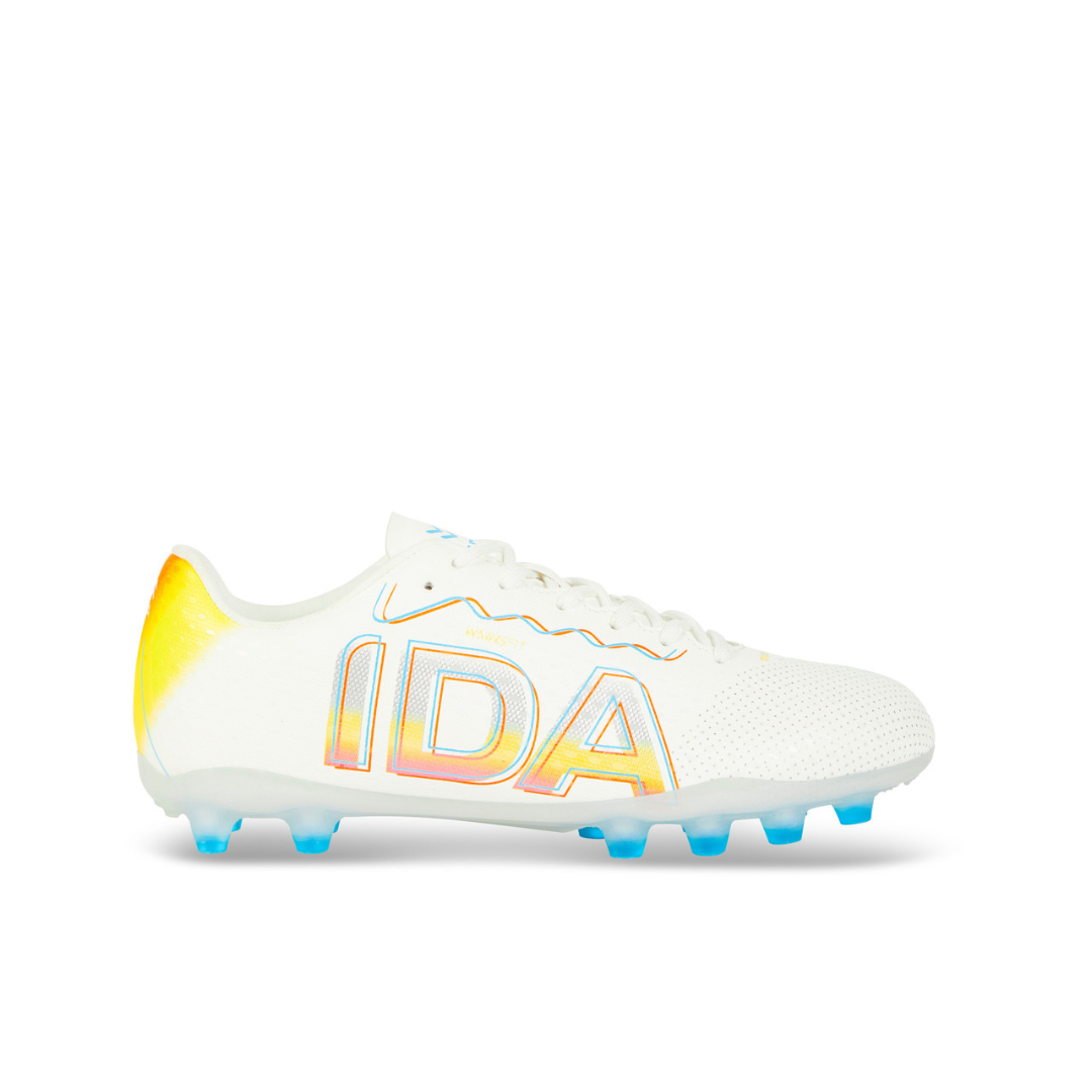 Botas de fútbol IDA Rise Club para mujer FG/AG (blancas)