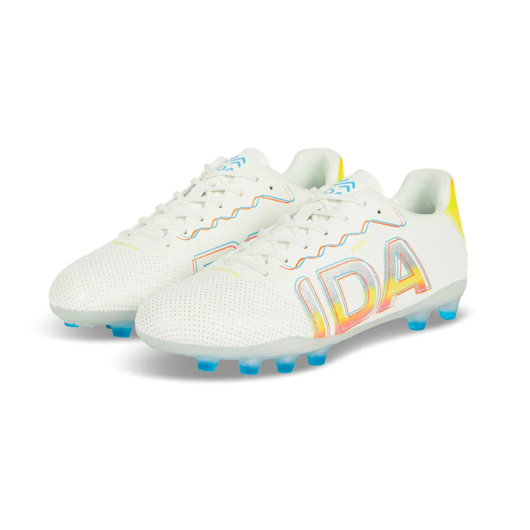 Botas de fútbol IDA Rise Club para mujer FG/AG (blancas)