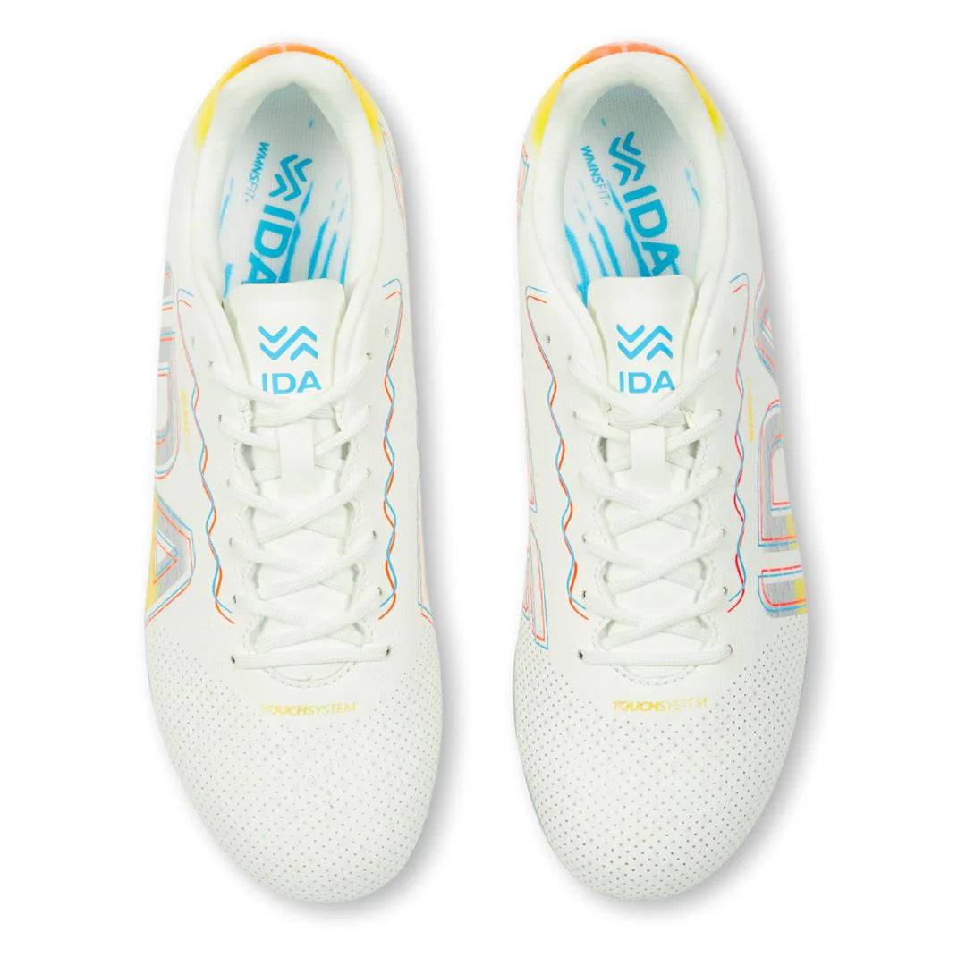 Botas de fútbol IDA Rise Club para mujer FG/AG (blancas)