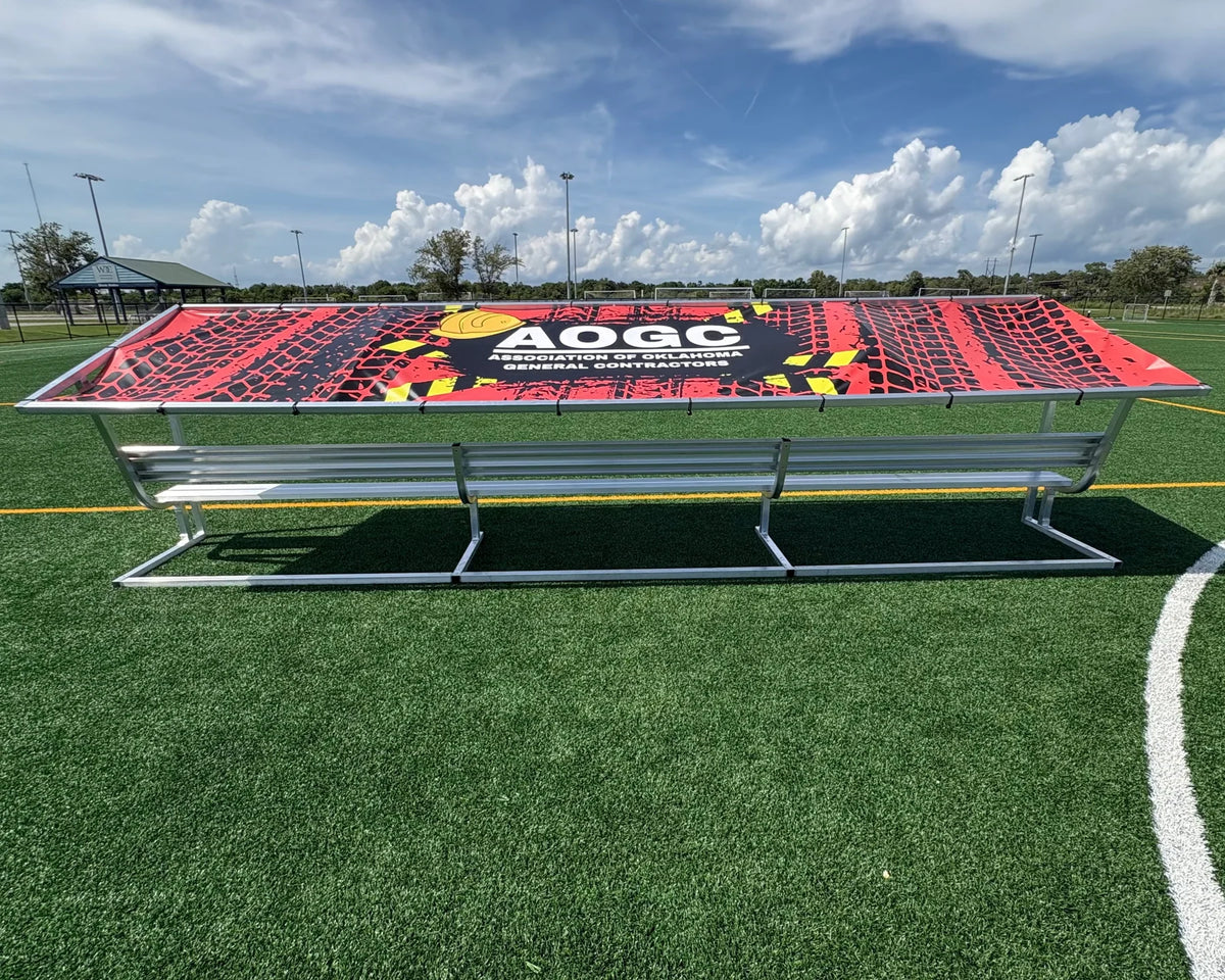 Refugio para banco de fútbol del equipo Pevo
