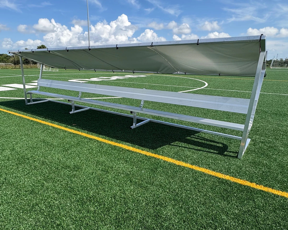 Refugio para banco de fútbol del equipo Pevo