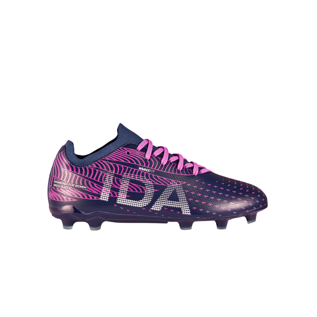 Botas de fútbol IDA Helia Club FG/AG para mujer (moradas)