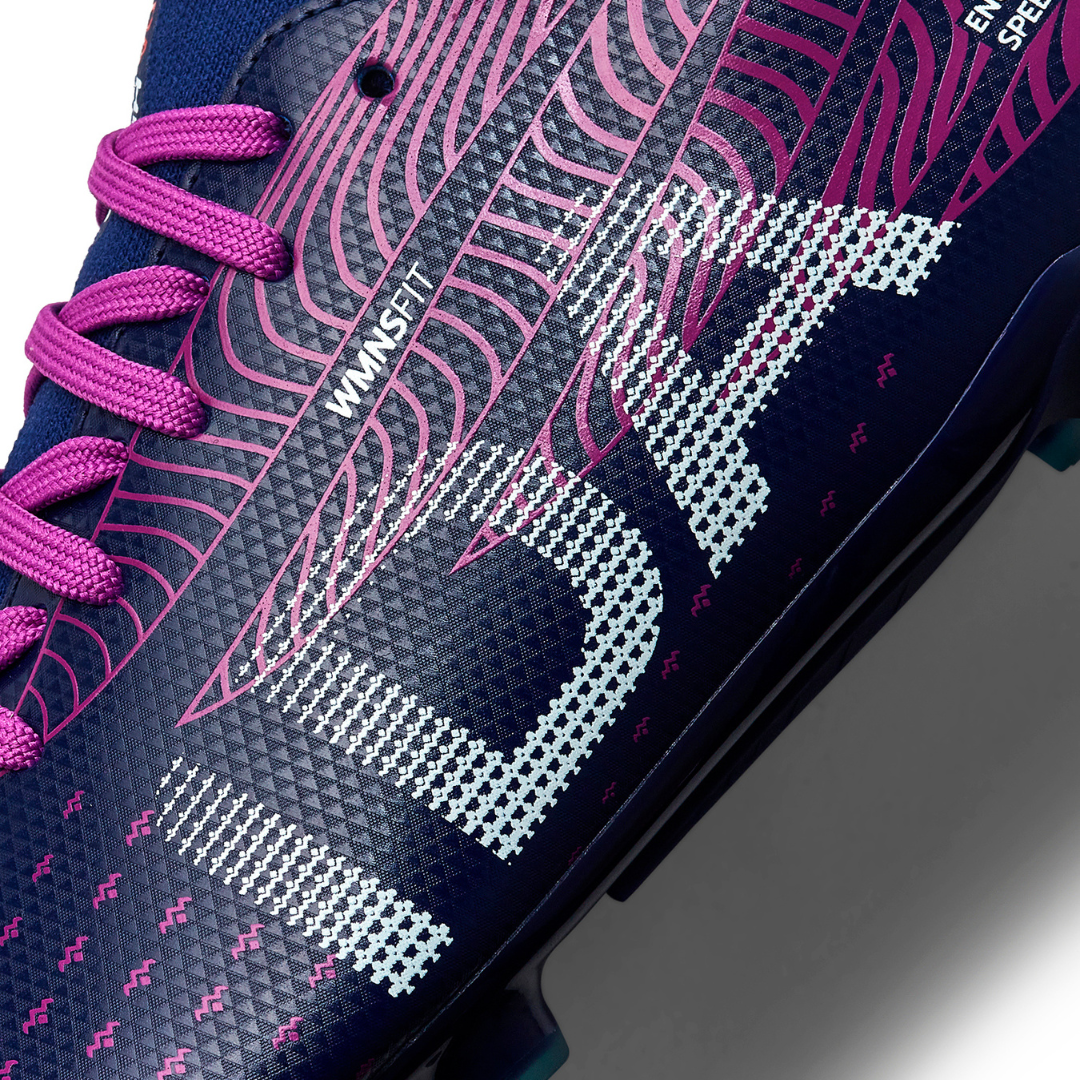 Botas de fútbol IDA Helia Club FG/AG para mujer (moradas)