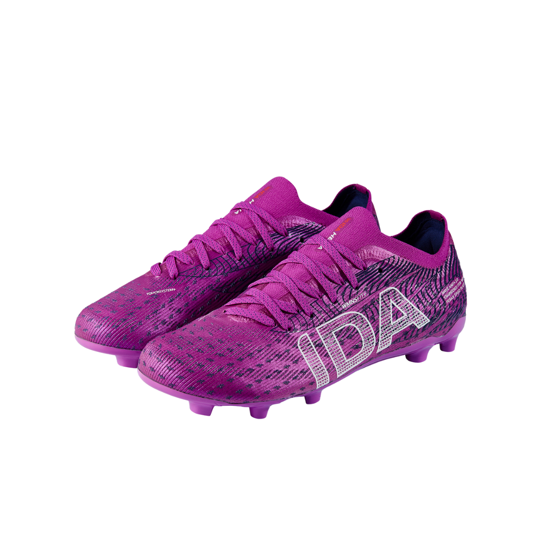 Botas de fútbol IDA Helia Pro FG/AG para mujer (moradas)