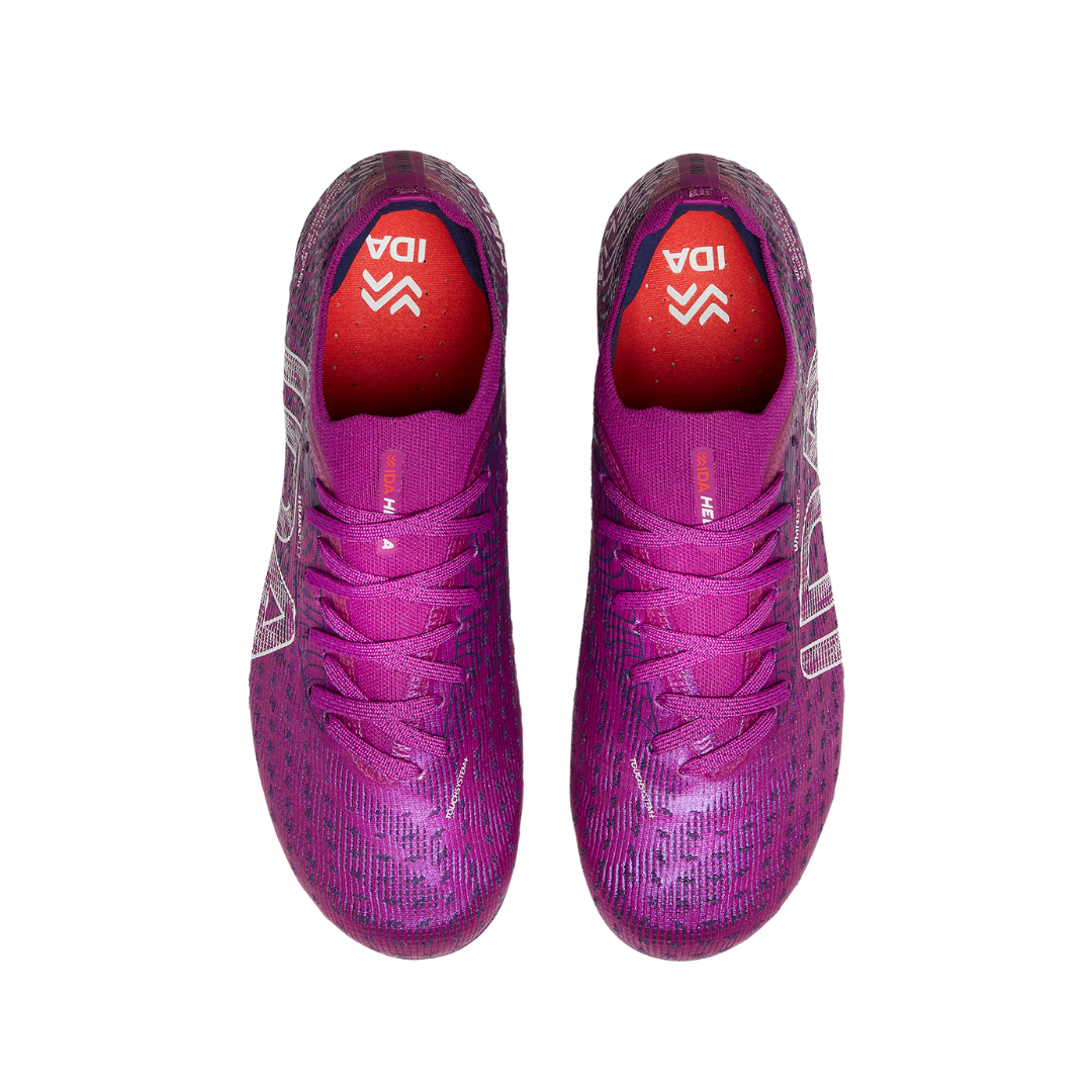 Botas de fútbol IDA Helia Pro FG/AG para mujer (moradas)