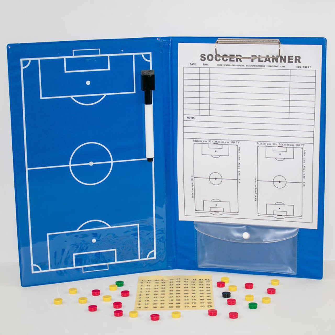 Carpeta magnética para entrenadores de fútbol de Soccer Innovations