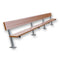 Jaypro Soccer Player Bench With Seat Back (Surface Mount)