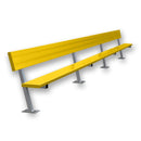 Jaypro Soccer Player Bench With Seat Back (Surface Mount)