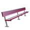 Jaypro Soccer Player Bench With Seat Back (Surface Mount)