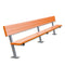 Jaypro Soccer Player Bench With Seat Back (Surface Mount)