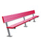 Jaypro Soccer Player Bench With Seat Back (Surface Mount)