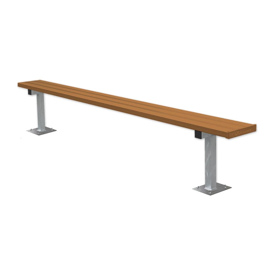 Banco de jugador de fútbol Jaypro (montaje en superficie)