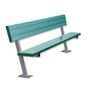 Jaypro Soccer Player Bench With Seat Back (Surface Mount)