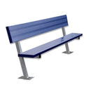 Jaypro Soccer Player Bench With Seat Back (Surface Mount)