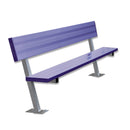 Jaypro Soccer Player Bench With Seat Back (Surface Mount)