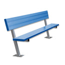 Jaypro Soccer Player Bench With Seat Back (Surface Mount)