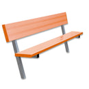 Jaypro Soccer Player Bench With Seat Back (In-Ground)-Soccer Command