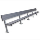Jaypro Soccer Player Bench With Seat Back (Surface Mount)