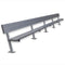 Jaypro Soccer Player Bench With Seat Back (Surface Mount)