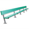 Jaypro Soccer Player Bench With Seat Back (Surface Mount)