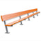 Jaypro Soccer Player Bench With Seat Back (Surface Mount)