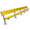 Jaypro Soccer Player Bench With Seat Back (Surface Mount)