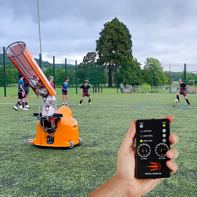 Ball Launcher Trainer + Launch Speed Boost Plug In + Auto Ball Feeder-Soccer Command