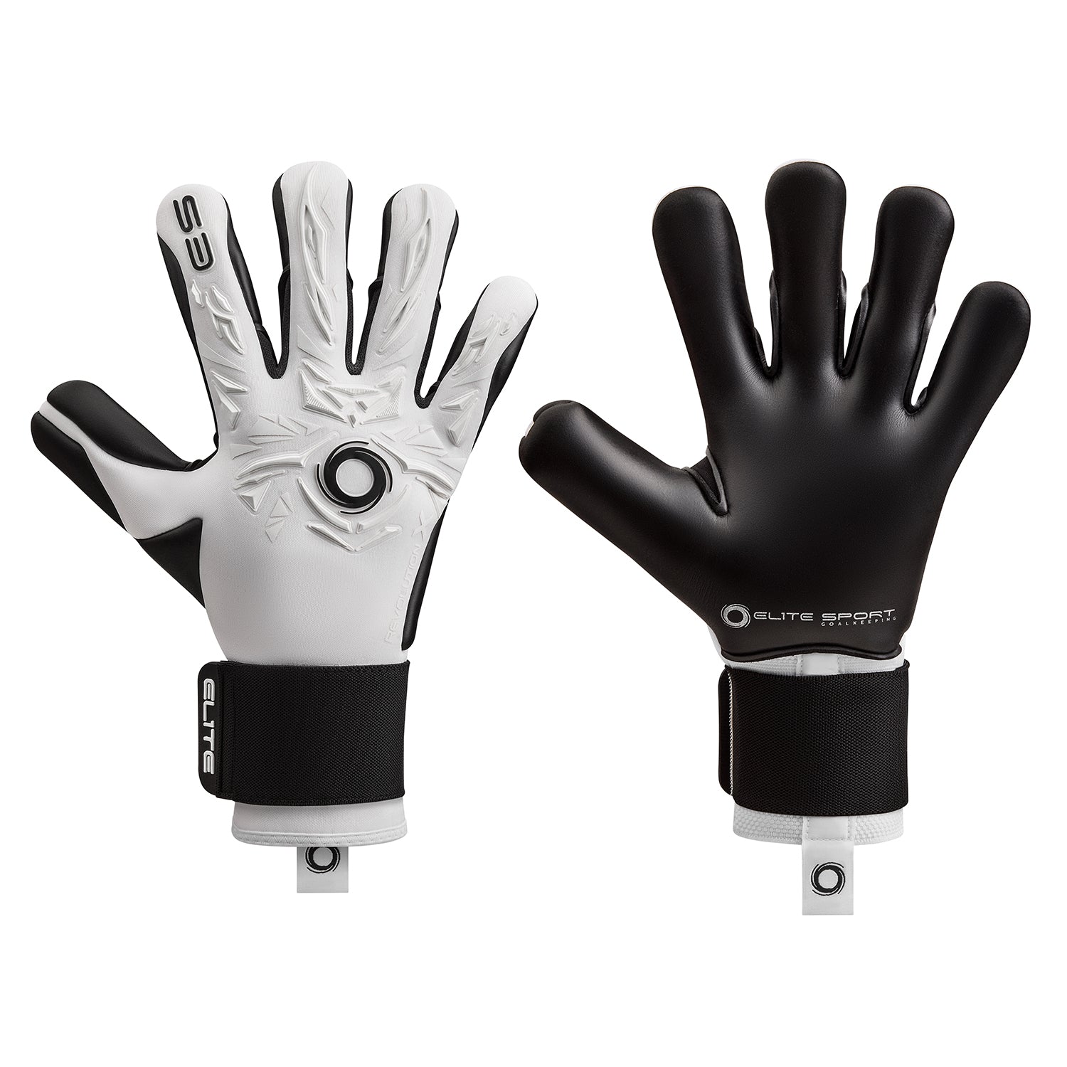 Guantes de portero Elite Sport Revolution X Combi White v25