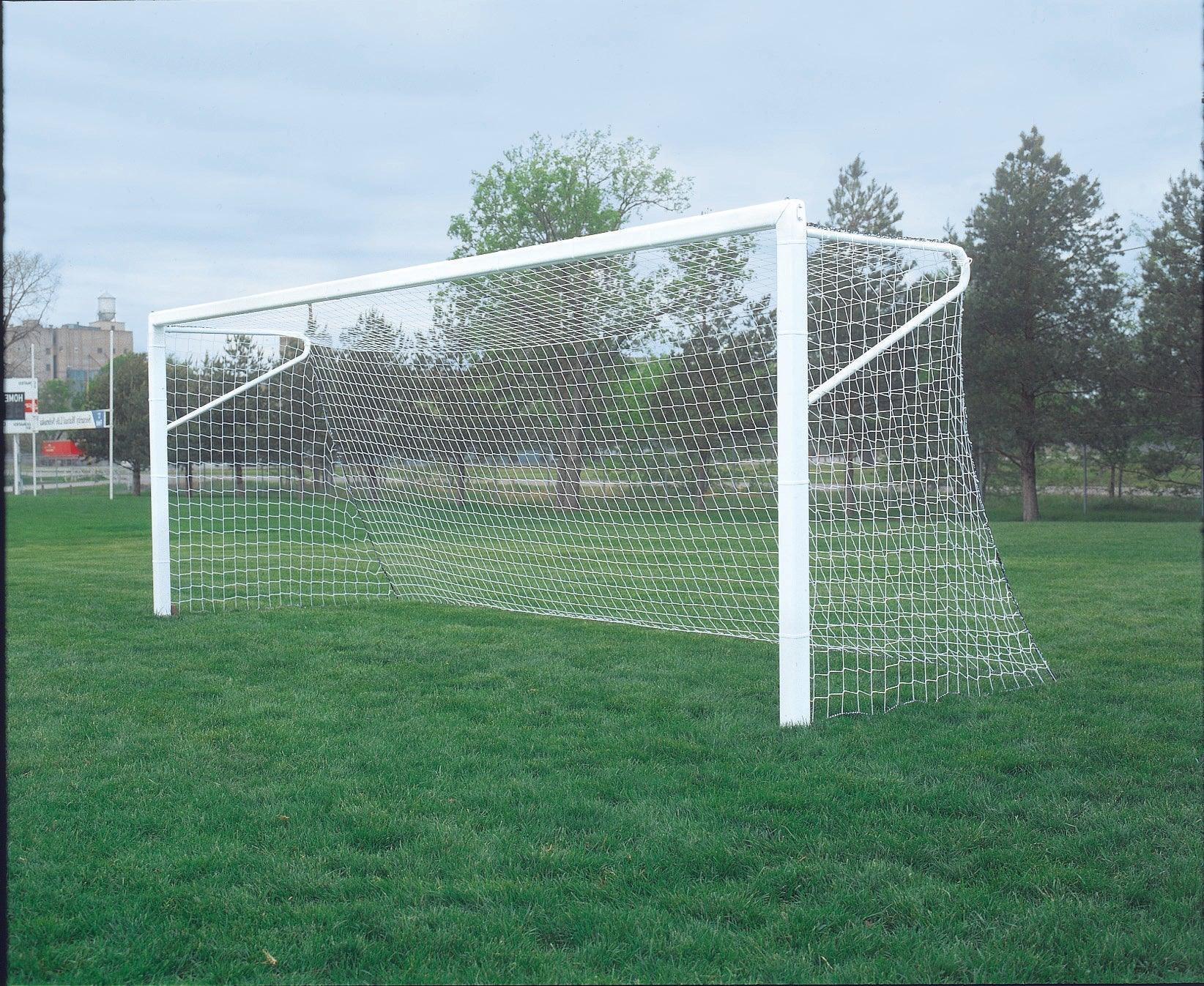4.5' x 9' Bison ShootOut 4" Square Permanent/Semi-Permanent Soccer Goals (pair)-Soccer Command