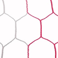 Redes de repuesto hexagonales para porterías de fútbol Jaypro de 8' x 24' y 5 mm (par)