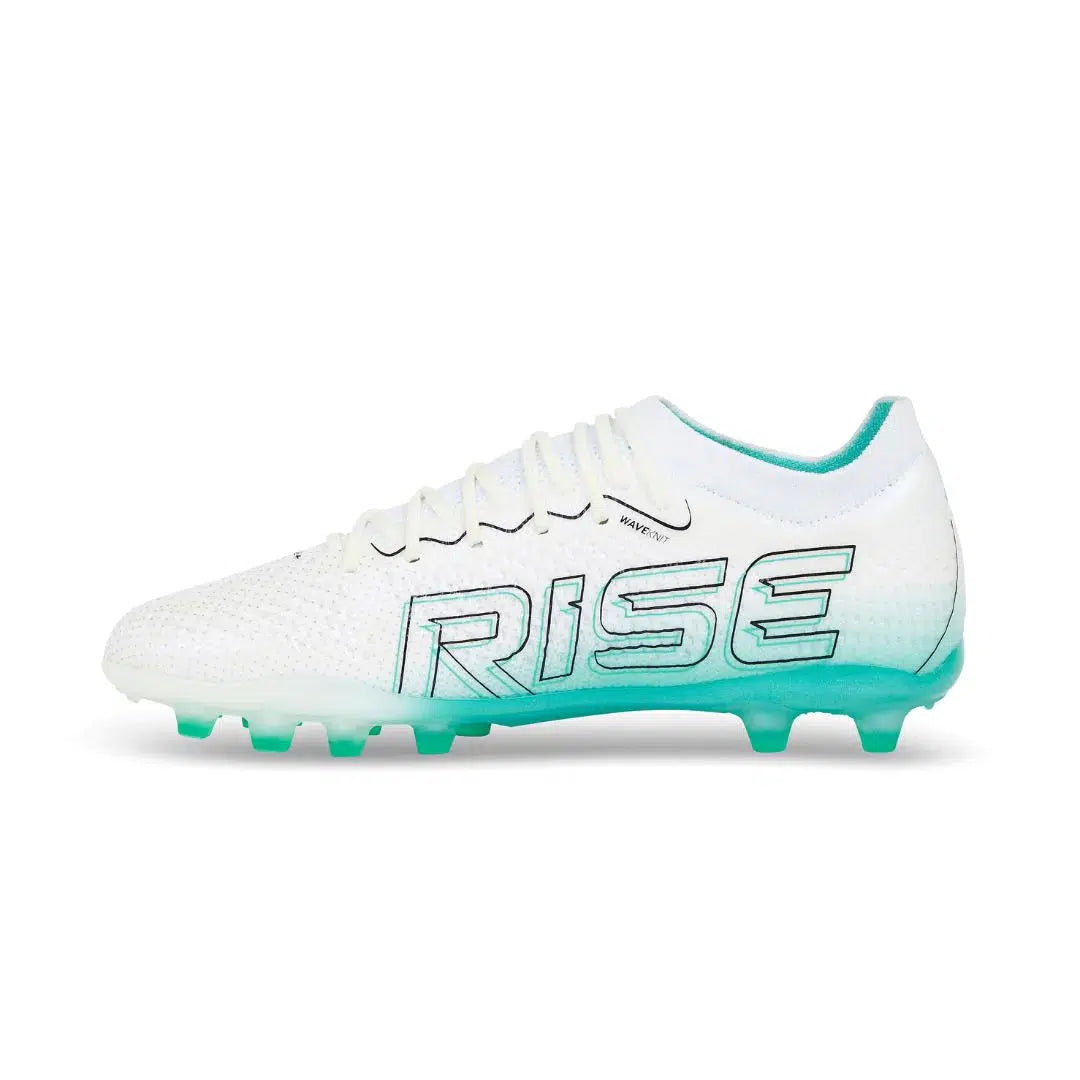 IDA Rise Elite Women's FG/AG Soccer Cleats (white/teal)-Soccer Command