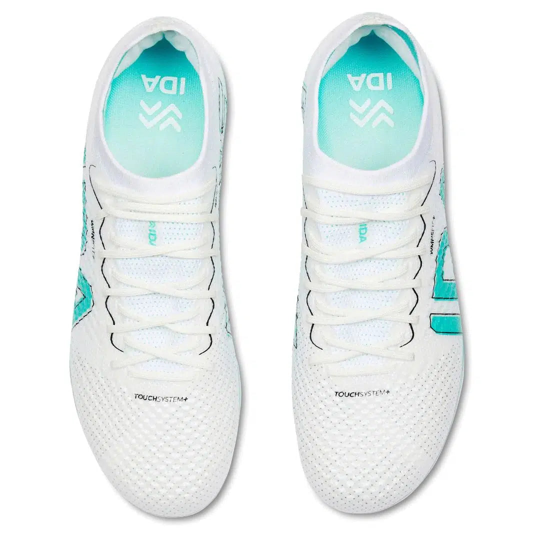 IDA Rise Elite Women's FG/AG Soccer Cleats (white/teal)-Soccer Command