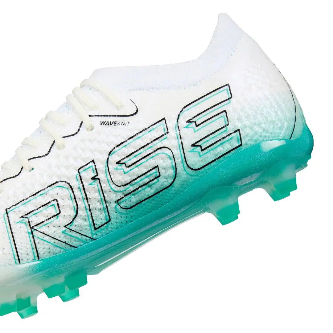 IDA Rise Elite Women's FG/AG Soccer Cleats (white/teal)-Soccer Command