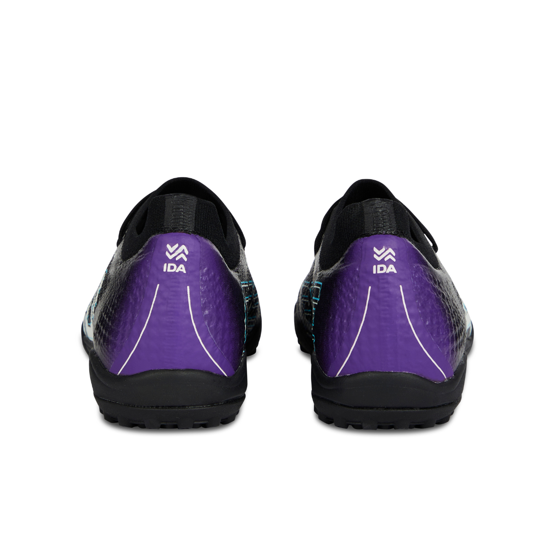 IDA Rise Women's Turf Soccer Shoes (black/purple)-Soccer Command
