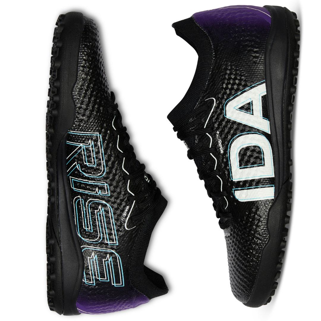 IDA Rise Women's Turf Soccer Shoes (black/purple)-Soccer Command