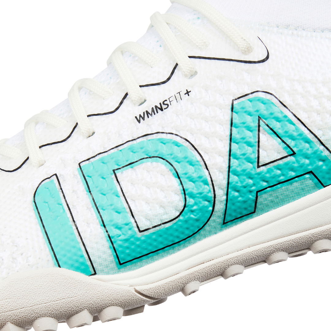 IDA Rise Women's Turf Soccer Shoes (white/teal)-Soccer Command