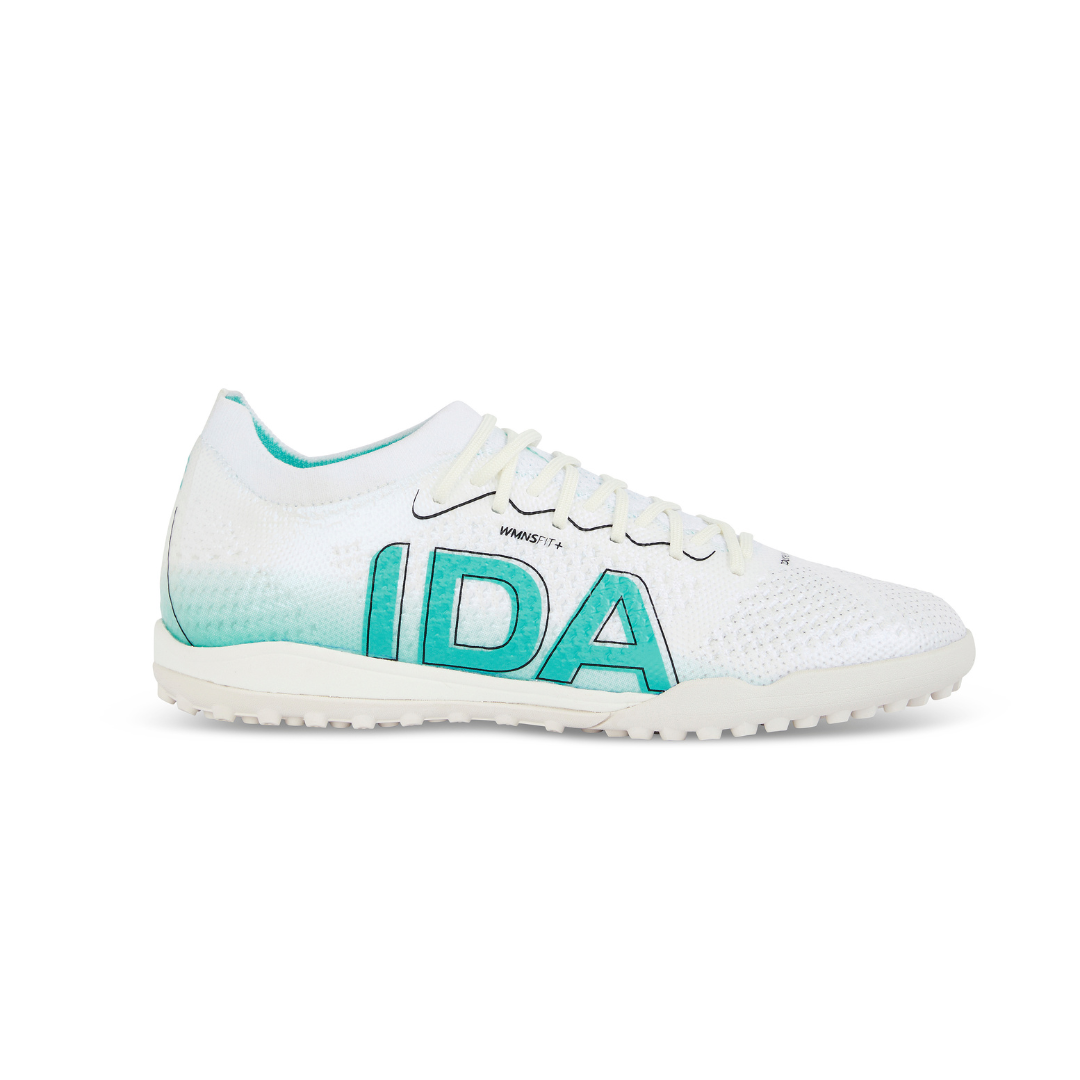 IDA Rise Women's Turf Soccer Shoes (white/teal)-Soccer Command