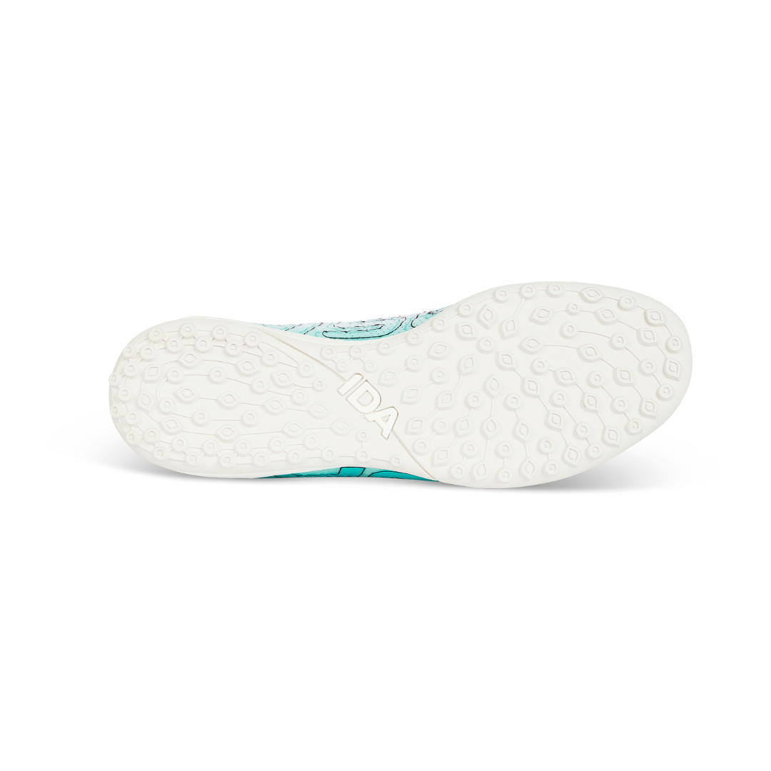 IDA Rise Women's Turf Soccer Shoes (white/teal)-Soccer Command