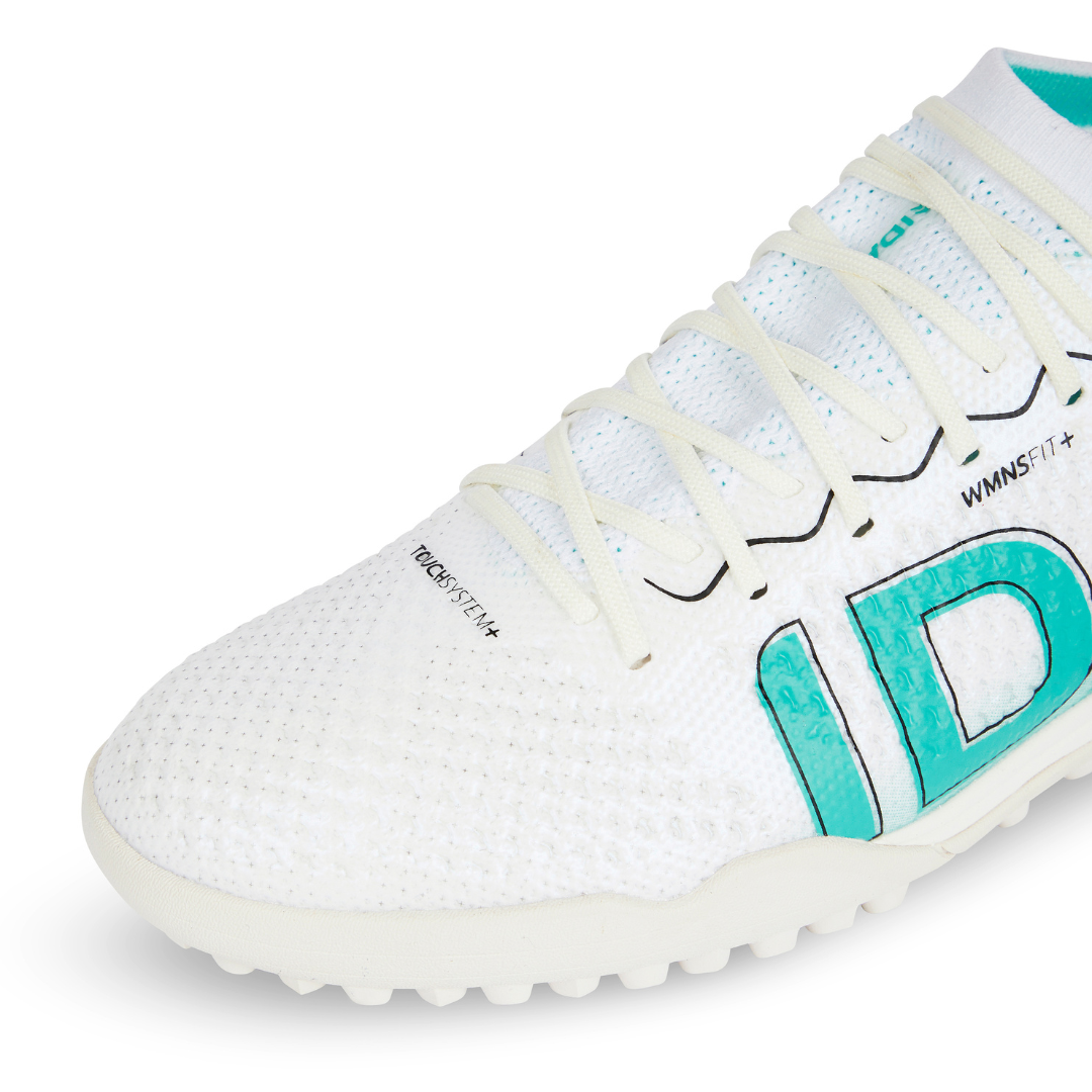 IDA Rise Women's Turf Soccer Shoes (white/teal)-Soccer Command