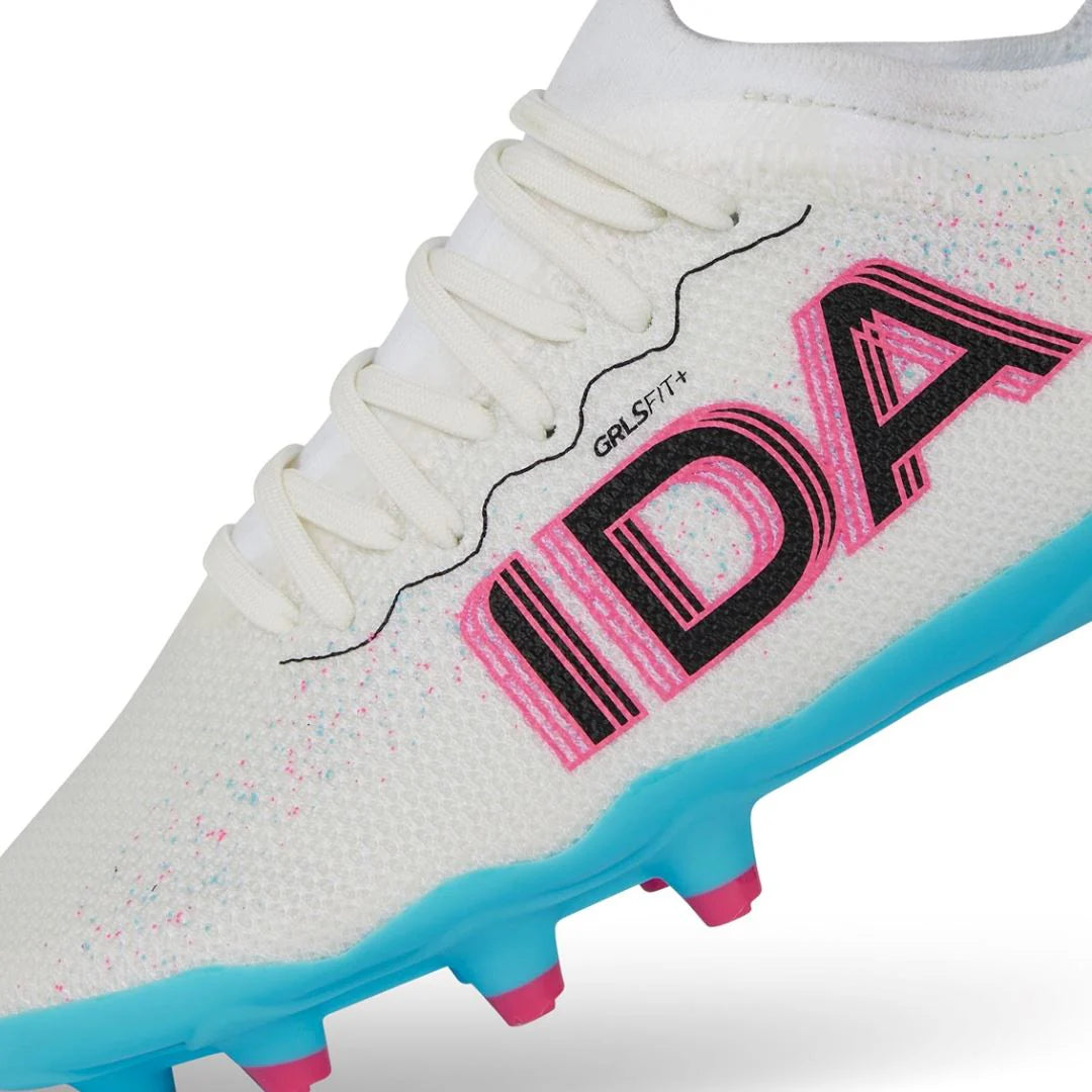 Botas de fútbol IDA Youth Next Gen para niña (blancas)