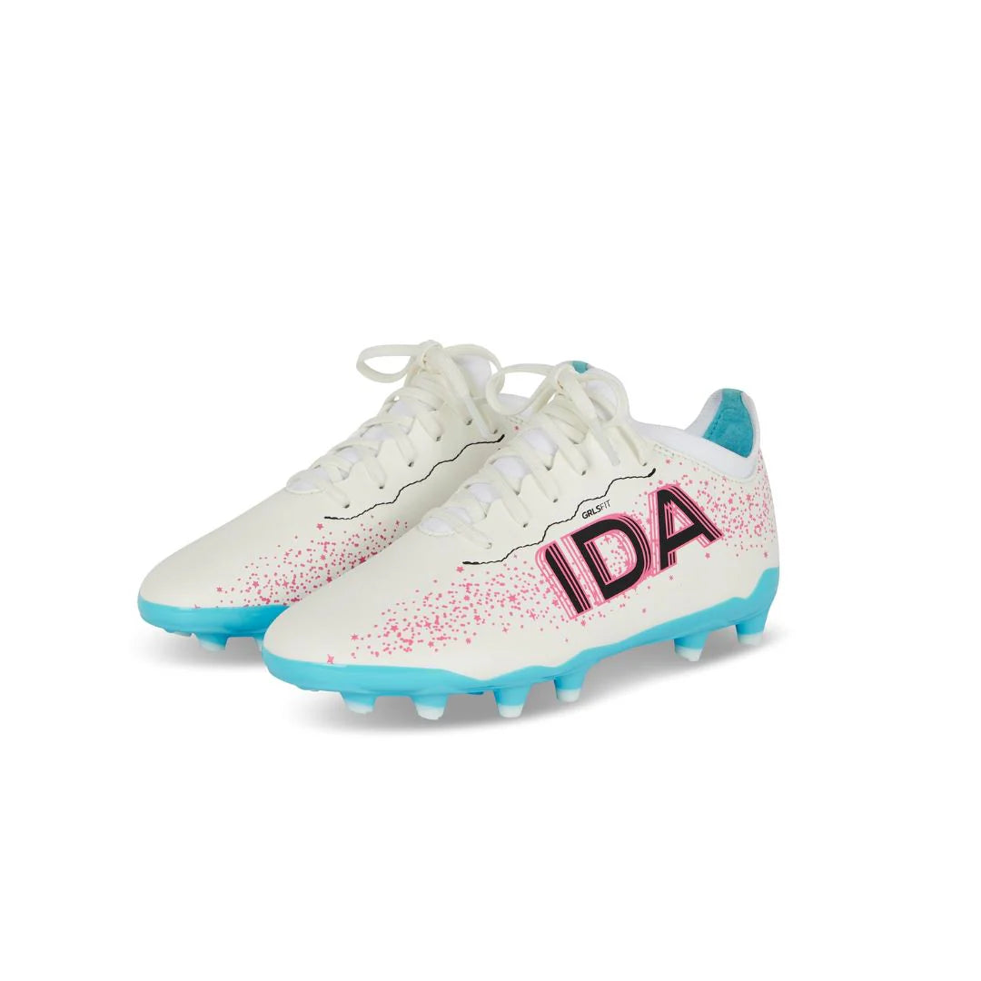 Botas de fútbol para niña IDA Youth Travel (blancas)