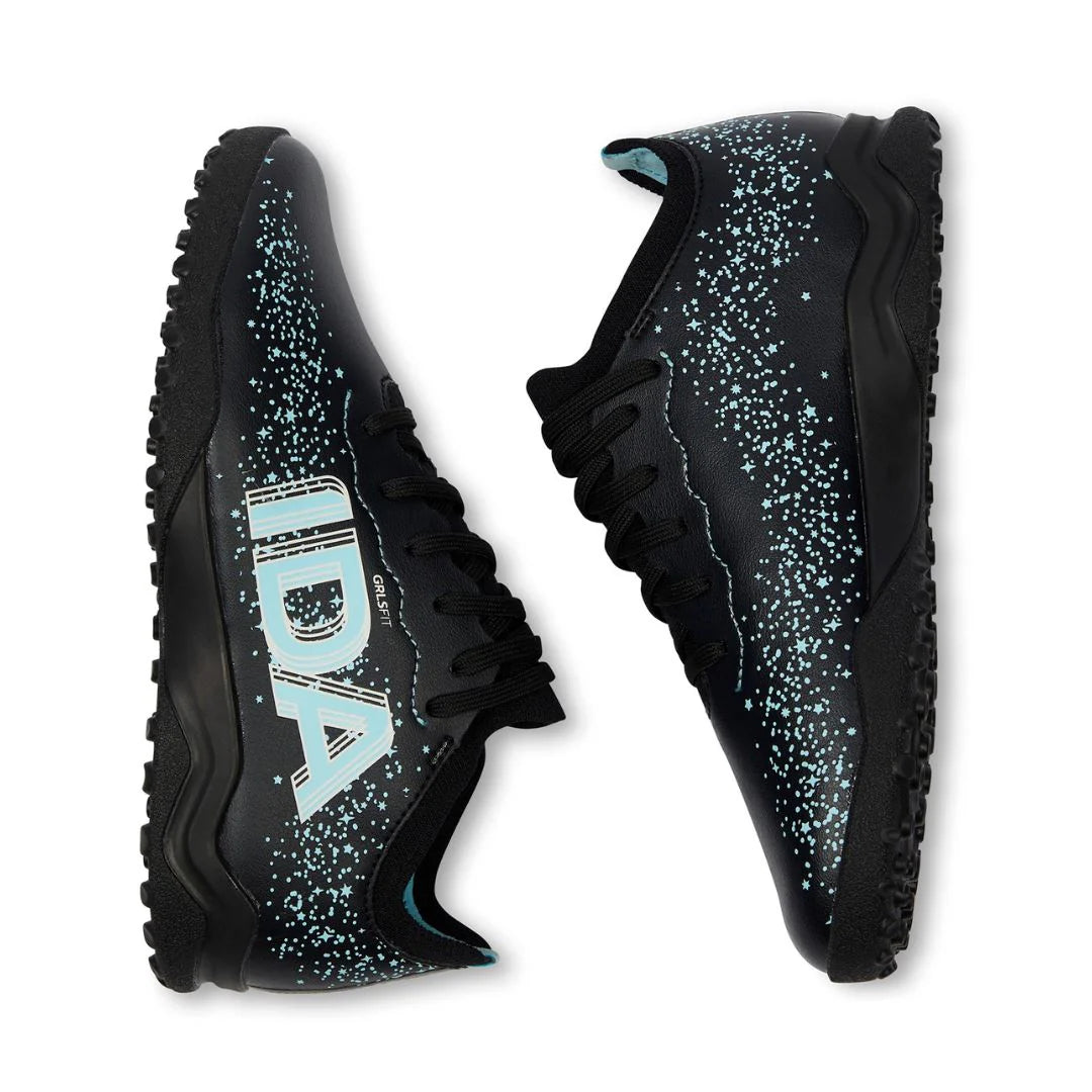 Zapatillas de fútbol sala para niña IDA Youth Travel (negras)