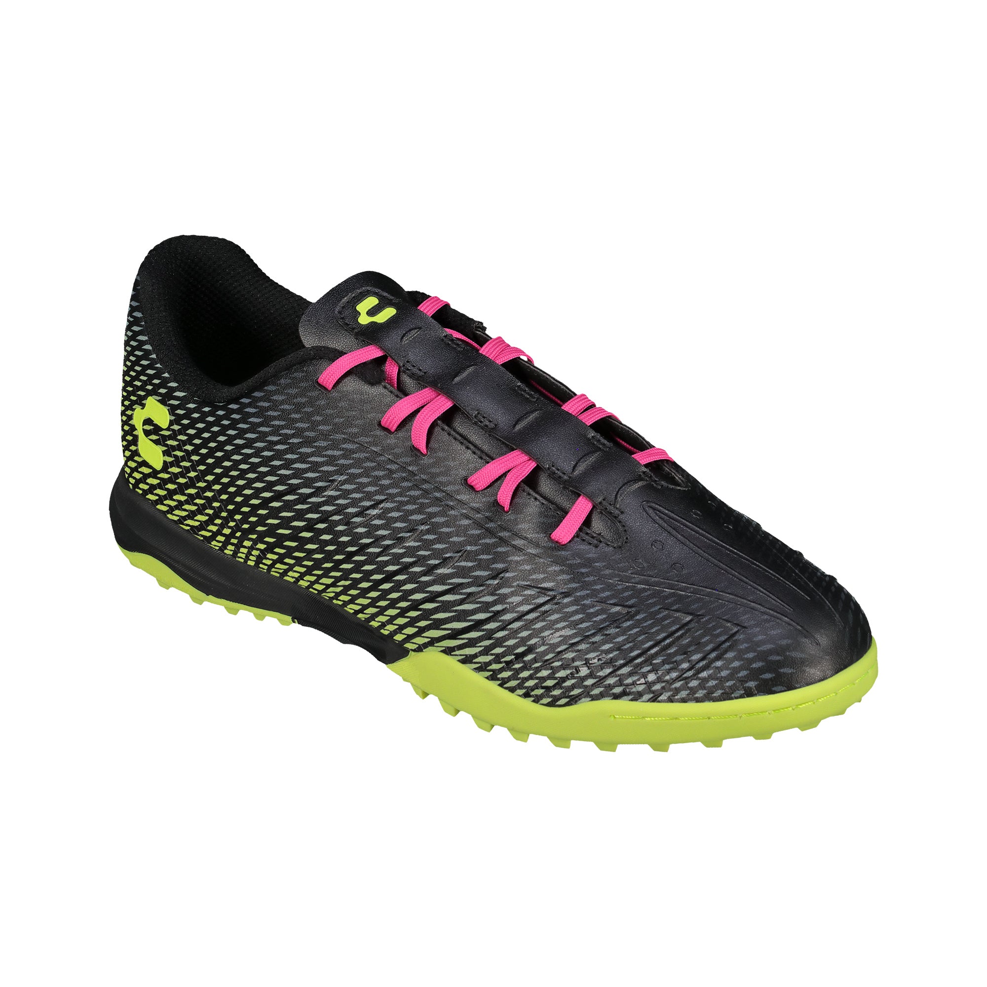 Botas de fútbol Charly Zinetik TF JR (negro/fucsia) 