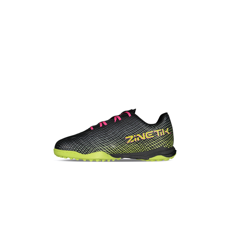 Charly Zinetik TF JR Soccer Cleats (black/fuchsia)