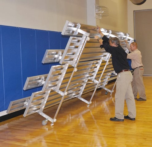 Grada Jaypro Soccer Tip &amp; Roll (4 filas - Plancha doble para pies)