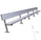 Jaypro Soccer Player Bench With Seat Back (Surface Mount)
