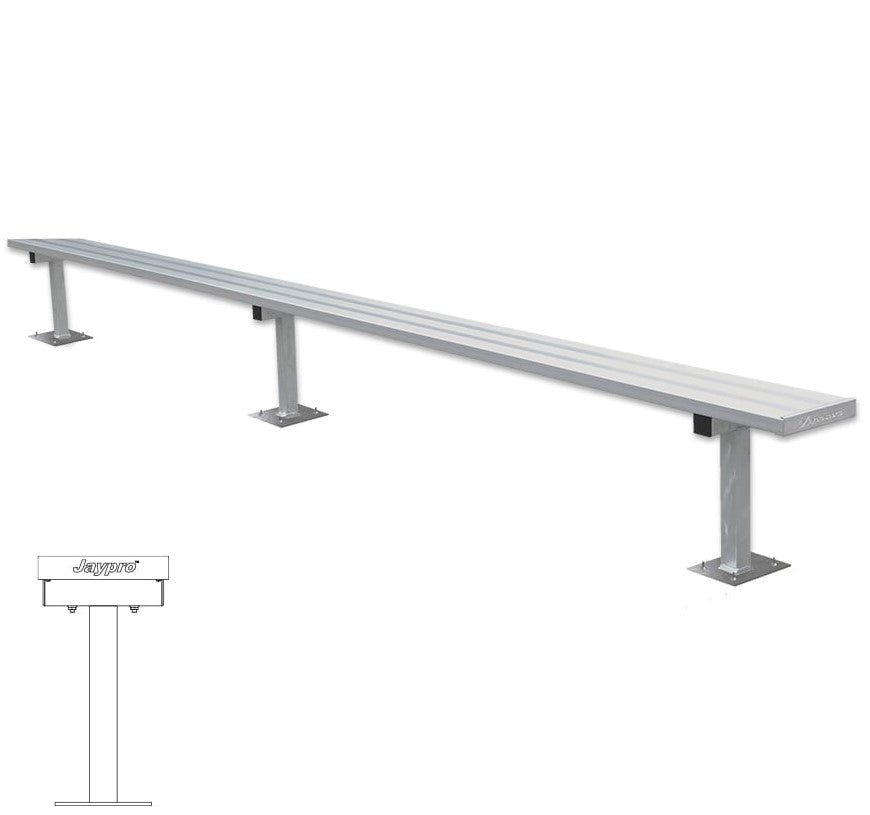 Banco de jugador de fútbol Jaypro (montaje en superficie)